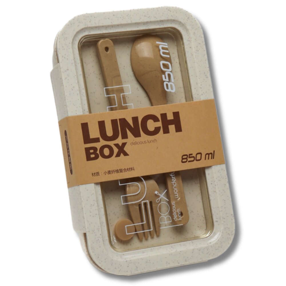 Pietų dėžutė su įrankiais, 850 ml kaina ir informacija | Maisto saugojimo  indai | pigu.lt