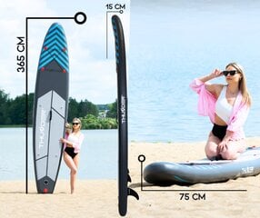 Pripučiama lenta Sup Thunder Steel Blue 365 цена и информация | SUP доски, водные лыжи, водные аттракционы | pigu.lt