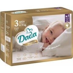 Sauskelnės Dada Extra Care 3 midi( 4-9 kg), 40 vnt. kaina ir informacija | Sauskelnės | pigu.lt