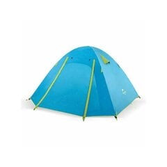 Палатка четырехместная для походов Naturehike P-series 4, синяя цена и информация | Палатки | pigu.lt