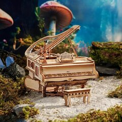 Музыкальный 3D деревянный конструктор Magic Piano цена и информация | Конструкторы и кубики | pigu.lt