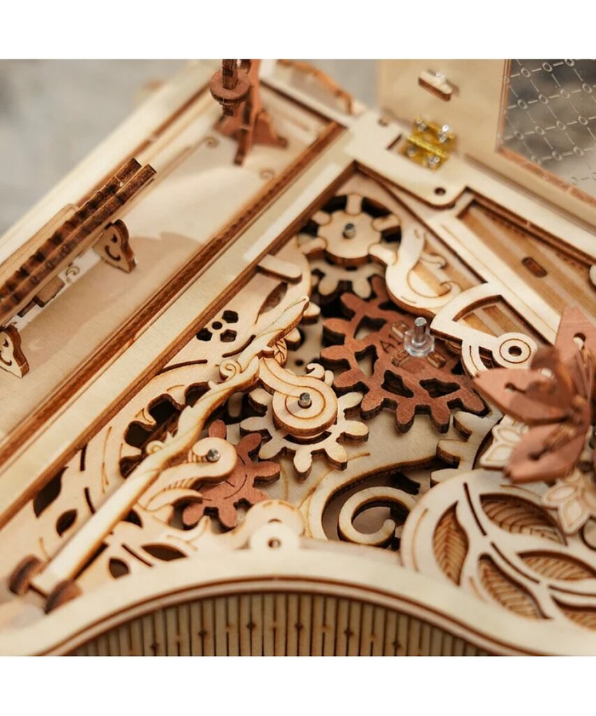 Muzikinis 3D medinis konstruktorius Magic Piano, 223 d. kaina ir informacija | Konstruktoriai ir kaladėlės | pigu.lt