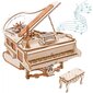 Muzikinis 3D medinis konstruktorius Magic Piano, 223 d. kaina ir informacija | Konstruktoriai ir kaladėlės | pigu.lt