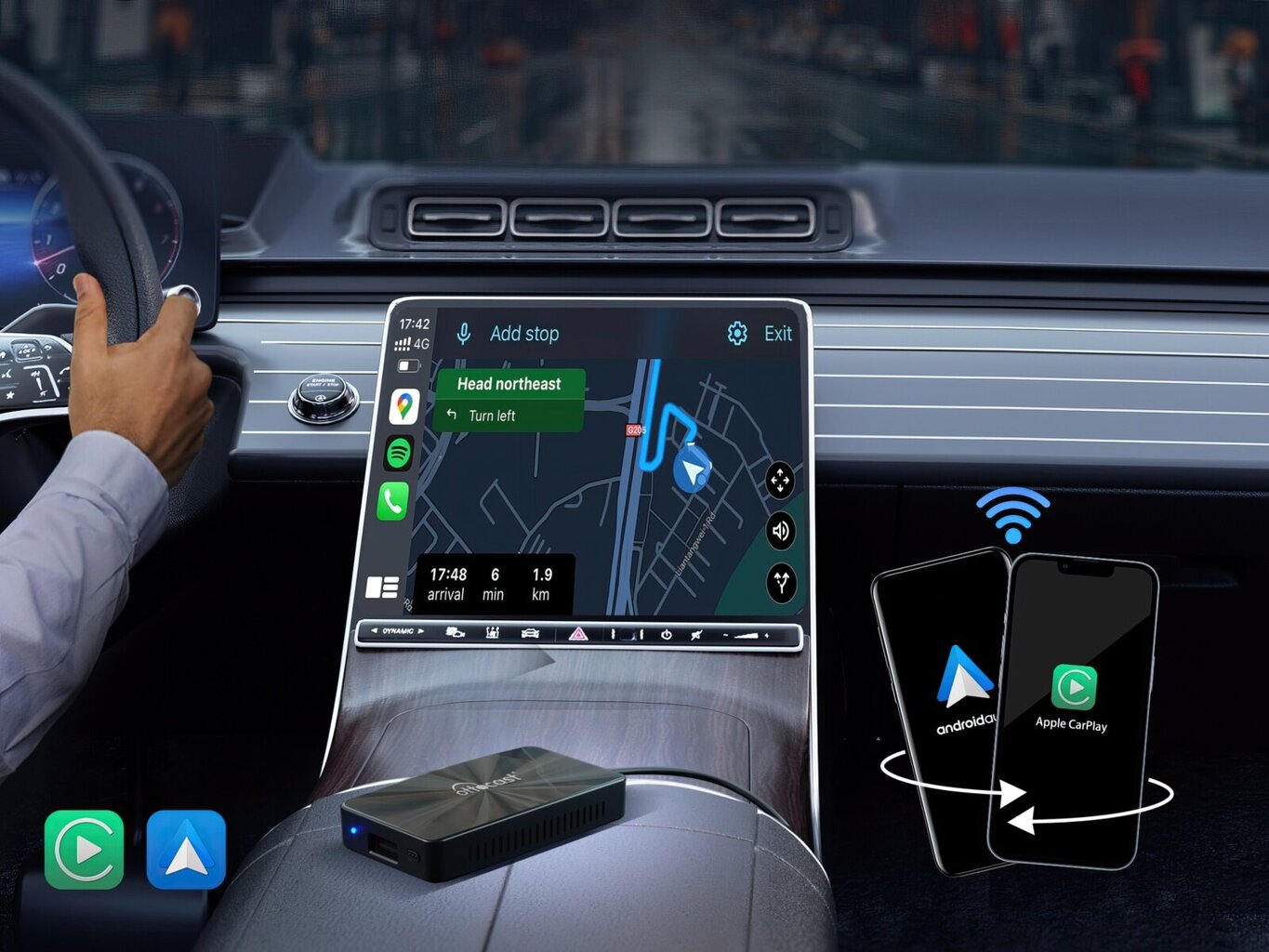 Automobilinis FM moduliatorius Ottocast U2-X Pro kaina ir informacija | FM moduliatoriai | pigu.lt