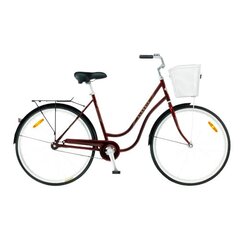 Miesto dviratis Classic Deluxe 26", rudas kaina ir informacija | Dviračiai | pigu.lt