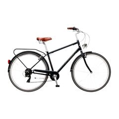 Miesto dviratis Classic Deluxe 7 Men 28", juodas kaina ir informacija | Dviračiai | pigu.lt