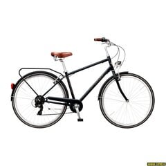 Miesto dviratis Classic Deluxe 7 Men 28", juodas цена и информация | Велосипеды | pigu.lt
