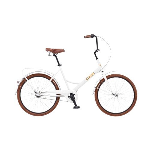 Miesto dviratis Classic Funk EQ 24", baltas kaina ir informacija | Dviračiai | pigu.lt