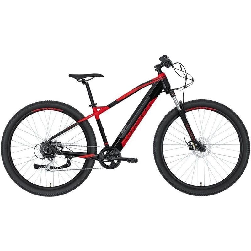 Elektrinis dviratis Lovelec Alkor 29", juodas/raudonas цена и информация | Elektriniai dviračiai | pigu.lt