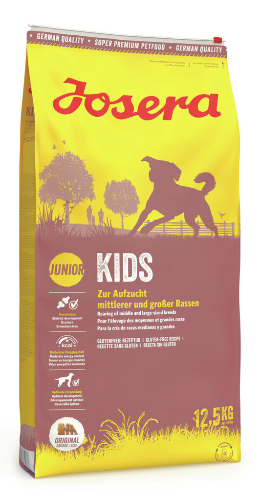 Josera Kids jauniems vidutinių ir didelių veislių šunims, 12,5 kg kaina ir informacija | Sausas maistas šunims | pigu.lt