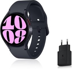 Samsung Galaxy Watch6 40mm Graphite + charger kaina ir informacija | Išmanieji laikrodžiai (smartwatch) | pigu.lt