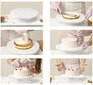 Besisukanti tortų dekoravimo lėkštė + mentelės, 3 vnt. kaina ir informacija | Indai, lėkštės, pietų servizai | pigu.lt