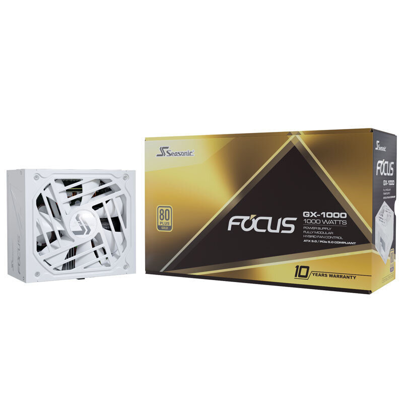 SeaSonic Focus GX 1000 GX-1000-ATX30-White цена и информация | Maitinimo šaltiniai (PSU) | pigu.lt