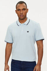 Polo marškinėliai vyrams Wrangler 112353030, mėlyni kaina ir informacija | Vyriški marškinėliai | pigu.lt