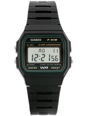 Часы для мужчин Casio F-91WM-3DG (zd102c) + коробка TAY15107 цена и информация | Мужские часы | pigu.lt