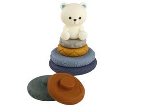 Rūšiuoklė Lean toys Pyramid Teddy Bear kaina ir informacija | Žaislai kūdikiams | pigu.lt