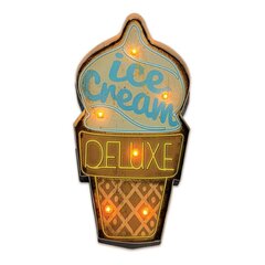 RETRO Metal Sign LED Ice Cream Forever Light цена и информация | Детали интерьера | pigu.lt