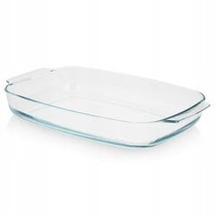 Стеклянная термостойкая форма для выпечки, 3,7 л цена и информация | Формы, посуда для выпечки | pigu.lt