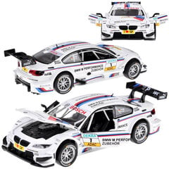 Metalinis sportinis BMW M3 DTM automobilis su garso ir šviesos efektais kaina ir informacija | Žaislai berniukams | pigu.lt