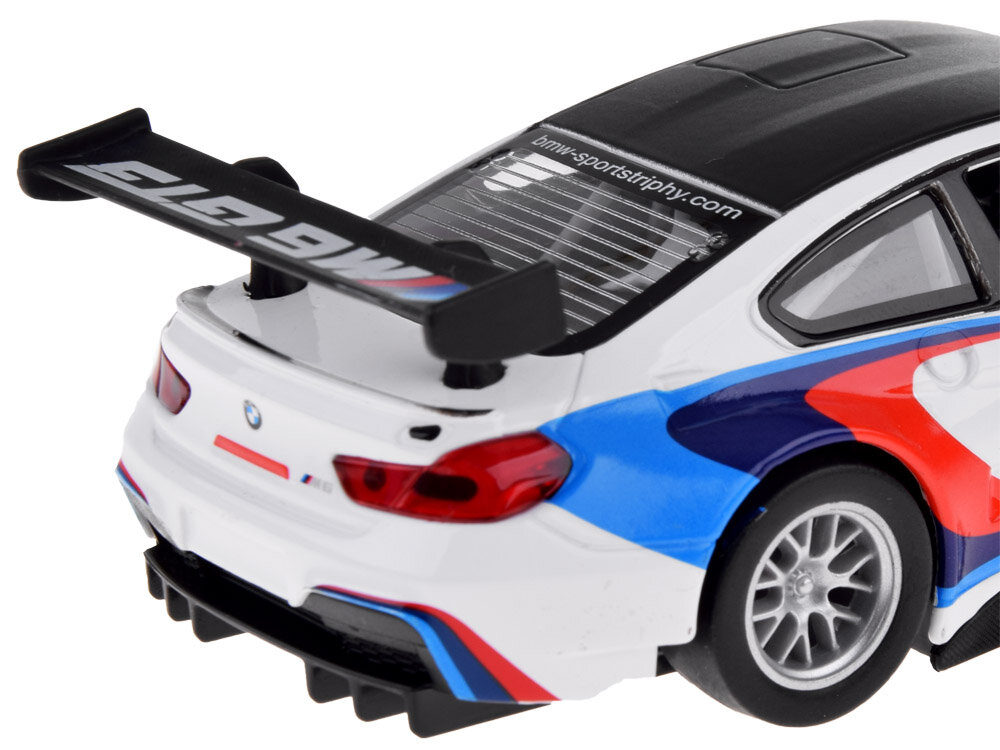 Metalinis BMW M6 GT3 automobilis su garso ir šviesos efektais kaina ir informacija | Žaislai berniukams | pigu.lt