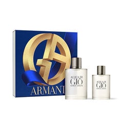Набор Giorgio Armani Acqua Di Gio Pour Homme для мужчин: туалетная вода EDT, 100 мл + туалетная вода EDT, 30 мл цена и информация | Мужские духи | pigu.lt