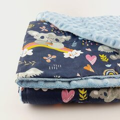 Утяжеленное одеяло стандарт для всех одеял с комплектом из 8 лент, на молнии, машинная стирка (Коалы, 105 x 153 см) цена и информация | Одеяла | pigu.lt