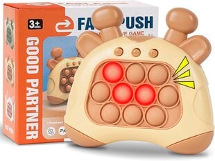 Игра-головоломка Quick Push Bubble Pop со световыми эффектами для детей и взрослых, коричневая цена и информация | Настольные игры, головоломки | pigu.lt