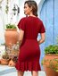Suknelė nėščiosioms Clearlove, raudona цена и информация | Suknelės | pigu.lt