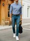 Elegancity marškiniai vyrams, mėlyni kaina ir informacija | Vyriški marškiniai | pigu.lt