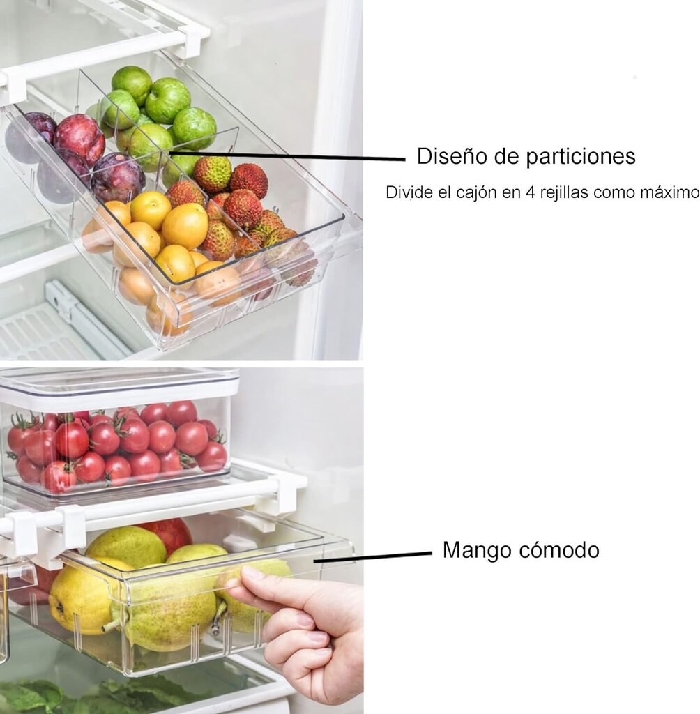 Papildomas stalčius šaldytuvui, 1 vnt. kaina ir informacija | Maisto saugojimo  indai | pigu.lt