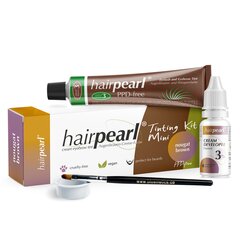 Набор для окрашивания ресниц/бровей HAIRPEARL Tinting Kit Mini, Nougat Brown цена и информация | Карандаши, краска для бровей | pigu.lt