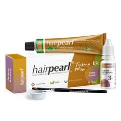 Blakstienų / antakių dažymo rinkinys Hairpearl Tonting Kit Mini, Honey Brown kaina ir informacija | Antakių dažai, pieštukai | pigu.lt