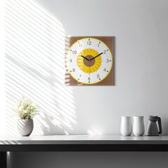 Sieninis laikrodis Saulėgrąžų Gėlė kaina ir informacija | Laikrodžiai | pigu.lt