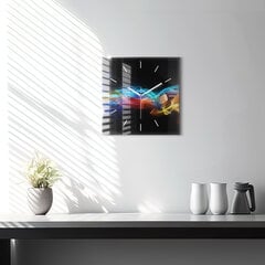Sieninis laikrodis Abstrakcijos Spalvingos Linijos kaina ir informacija | Laikrodžiai | pigu.lt