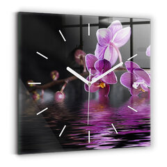Sieninis laikrodis Orchidėjų Gėlė Ant Vandens kaina ir informacija | Laikrodžiai | pigu.lt