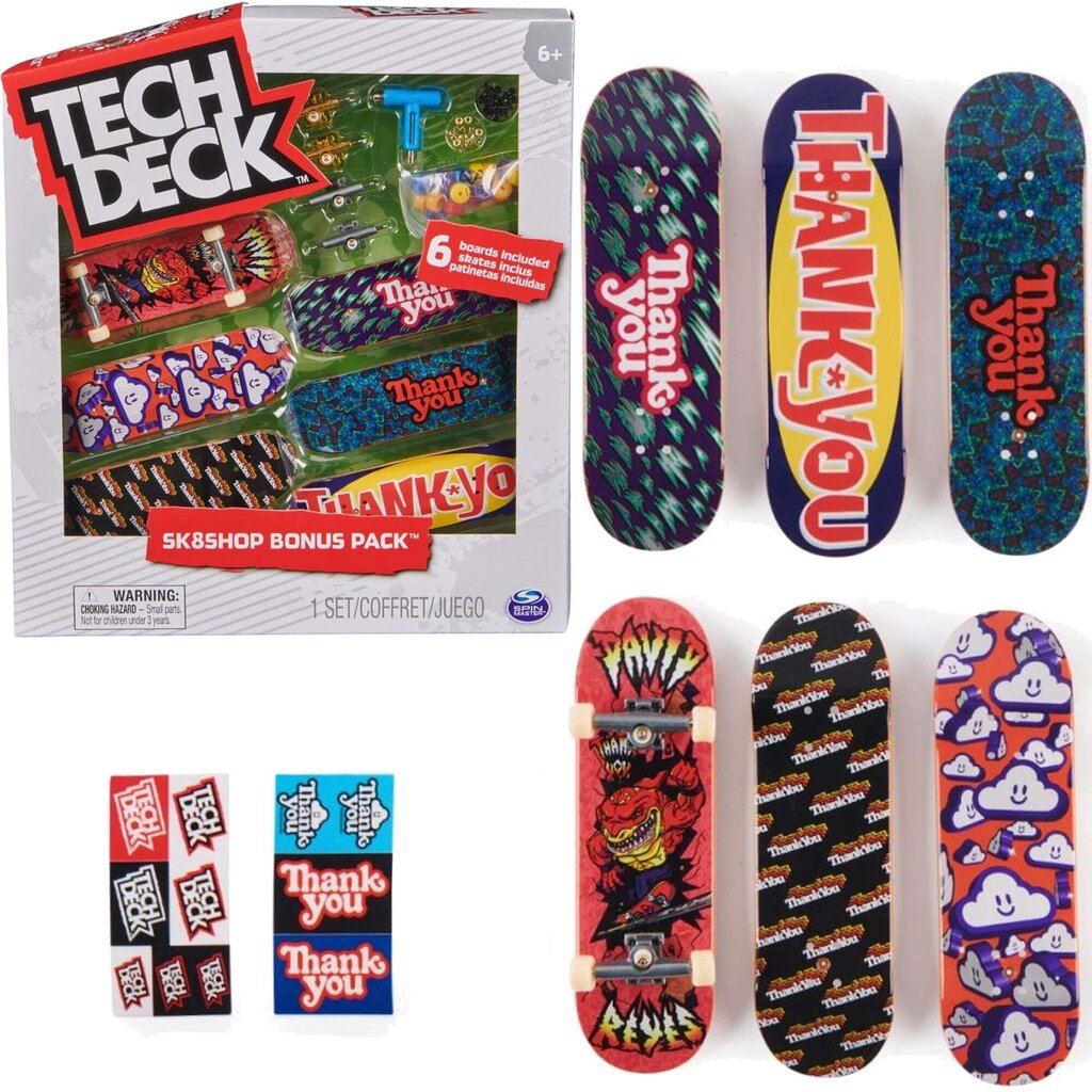 Žaidimų rinkinys Tech Deck Bonus Pack kaina ir informacija | Žaislai berniukams | pigu.lt