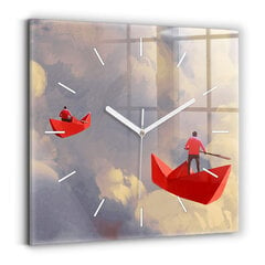 Sieninis laikrodis Popieriniai Laivai цена и информация | Часы | pigu.lt