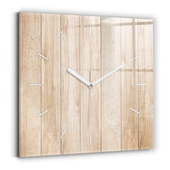 Sieninis laikrodis Medinė Tekstūra kaina ir informacija | Laikrodžiai | pigu.lt