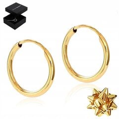 Женские золотые серьги-кольца 585 цена и информация | Серьги | pigu.lt