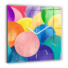 Sieninis laikrodis Abstraktiniai Ratai цена и информация | Часы | pigu.lt