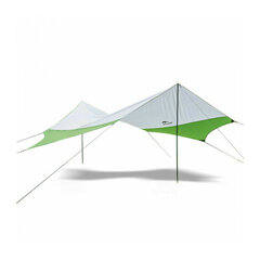 Тент кемпинговый Naturehike 210T 4.0х3.5 м, зелёный цена и информация | Зонты, маркизы, стойки | pigu.lt