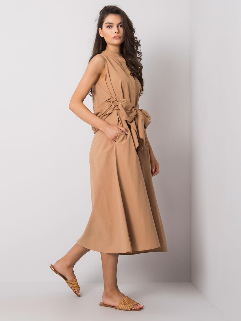 Suknelė moterims Alina, ruda kaina ir informacija | Suknelės | pigu.lt