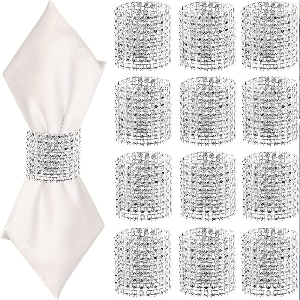 Servetėlių žiedai, 24 vnt. kaina ir informacija | Staltiesės, servetėlės | pigu.lt