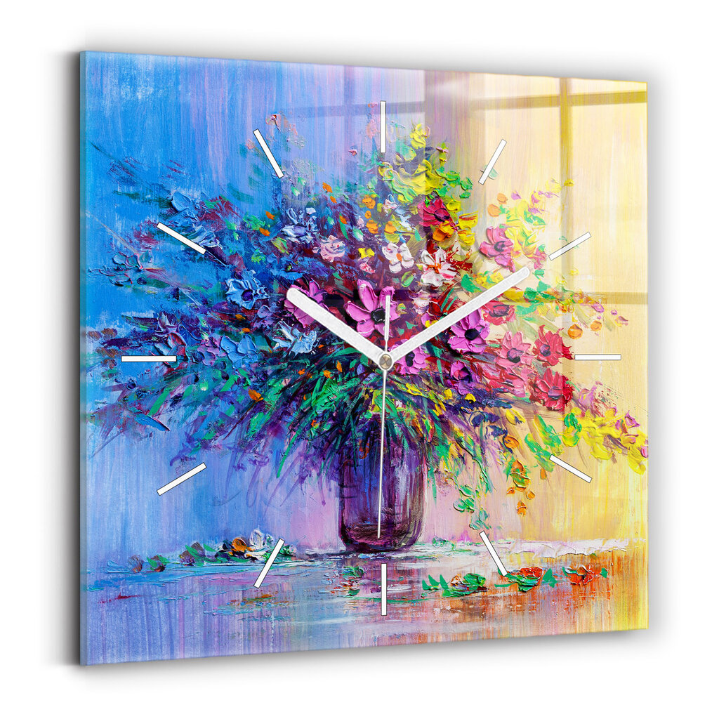 Sieninis laikrodis Gėlės Vazoje kaina ir informacija | Laikrodžiai | pigu.lt