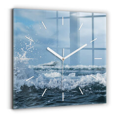 Sieninis laikrodis Jūros Bangų Fotografija kaina ir informacija | Laikrodžiai | pigu.lt