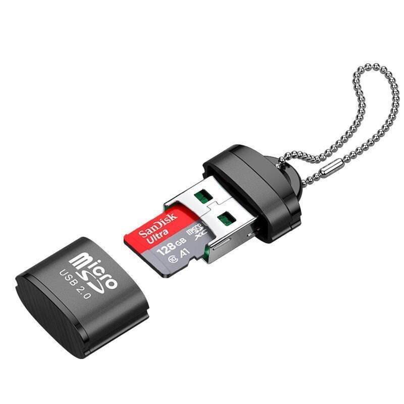 Kortelių skaitytuvas usb 2.0 - mėlynas цена и информация | Adapteriai, USB šakotuvai | pigu.lt