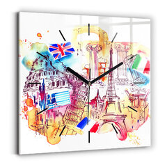 Sieninis laikrodis Patrauklios Pasaulio Šalys kaina ir informacija | Laikrodžiai | pigu.lt