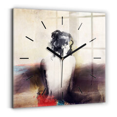 Sieninis laikrodis Abstrakcijos Moters Portretas kaina ir informacija | Laikrodžiai | pigu.lt