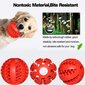 Guminis žaislas šuniui, 7 cm, raudonas kaina ir informacija | Žaislai šunims | pigu.lt