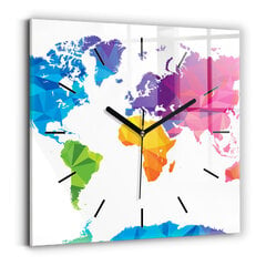 Sieninis laikrodis Anotacija Pasaulio Žemėlapis kaina ir informacija | Laikrodžiai | pigu.lt
